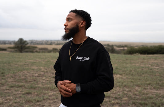 SERVE GOD HEAVYWEIGHT CREWNECK