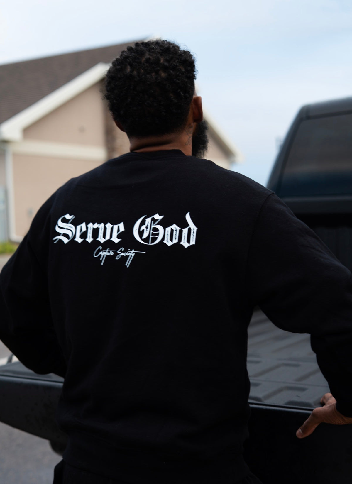 SERVE GOD HEAVYWEIGHT CREWNECK