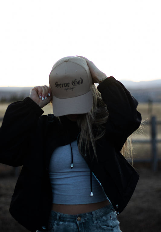 DESERT TAN SERVE GOD HAT