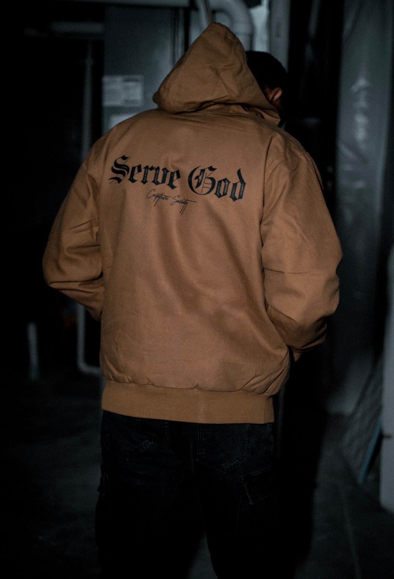 Insulated Serve God Canvas Jacket