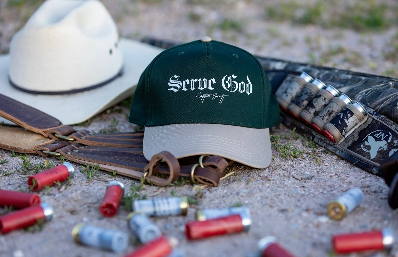 Serve God Cap - Evergreen