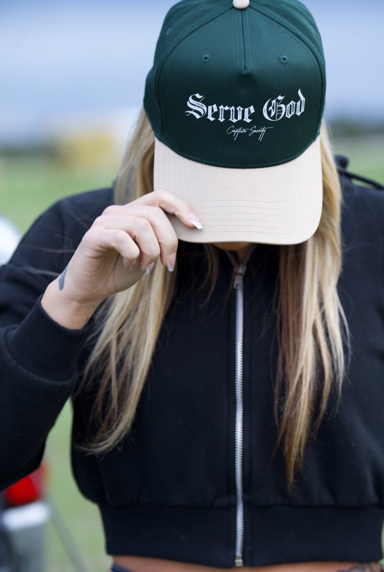 Serve God Cap - Evergreen