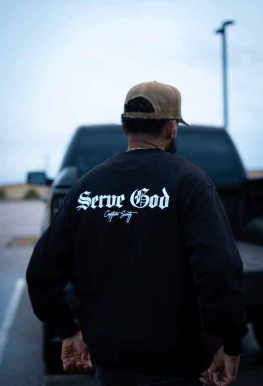 SERVE GOD HEAVYWEIGHT CREWNECK