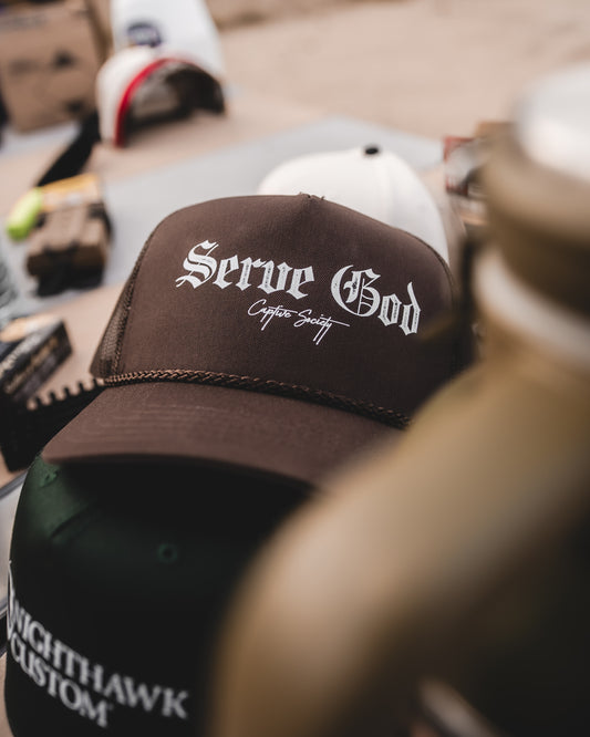 Mocha Serve God Trucker