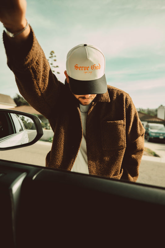 Blaze Orange x Black / Natural Trucker
