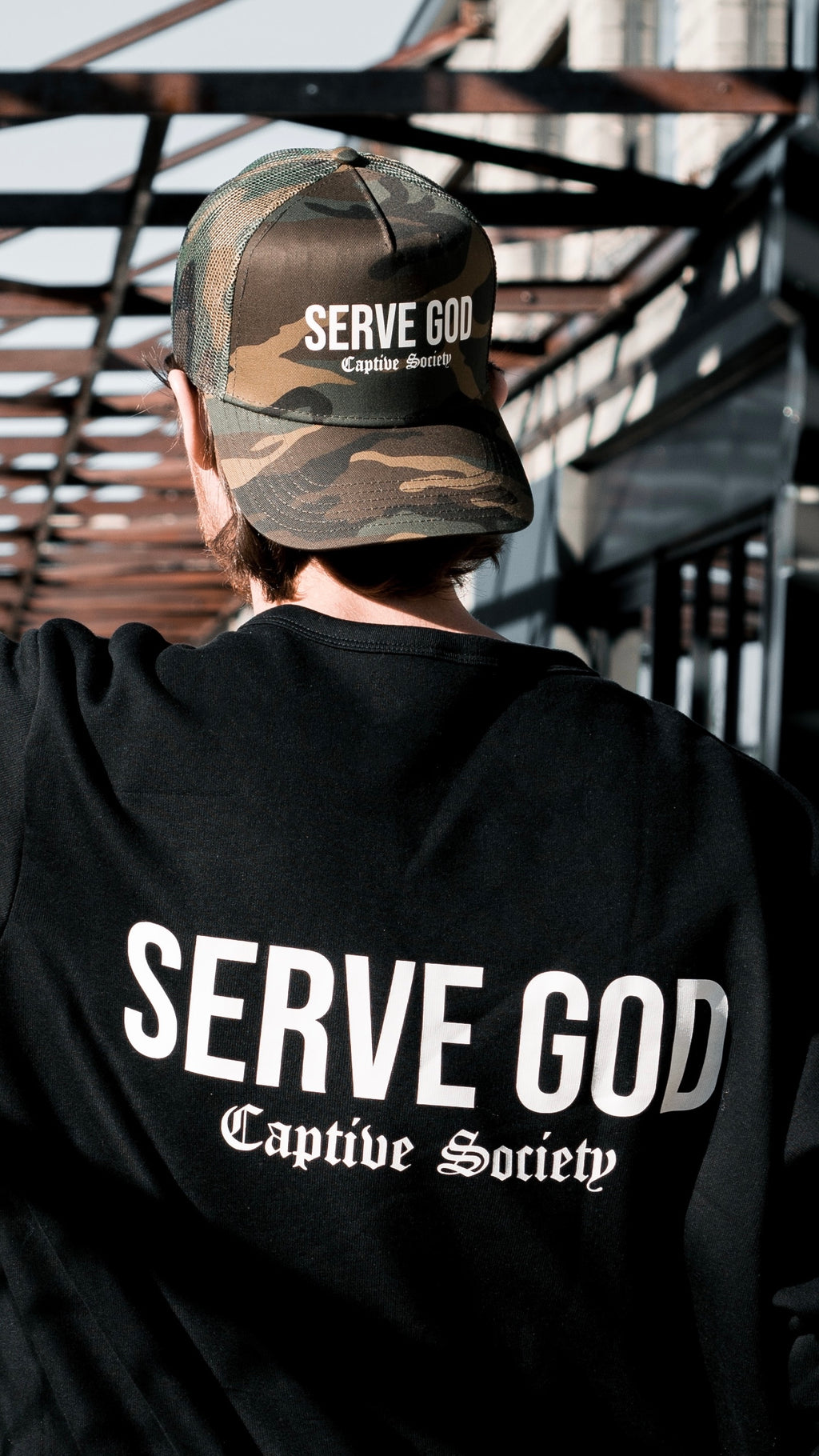 Serve God Trucker - Camo