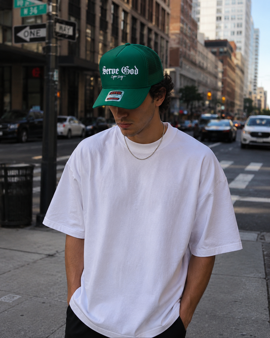 Green Serve God Trucker (NEW!!)