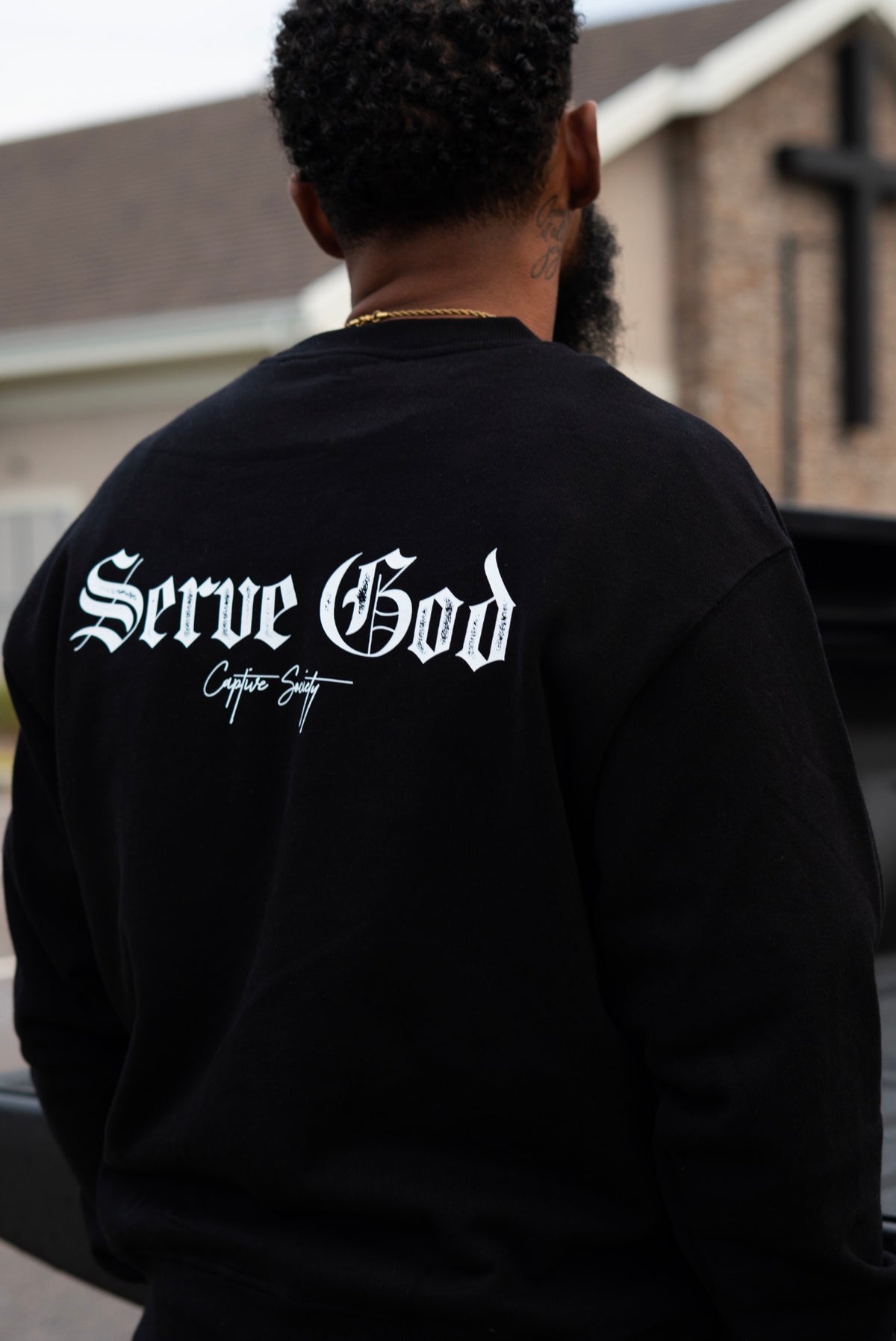 SERVE GOD HEAVYWEIGHT CREWNECK