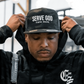 SERVE GOD BLACK CAMO SNAPBACK HAT