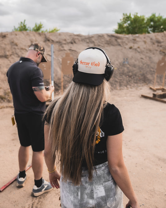 Blaze Orange x Black / Natural Trucker