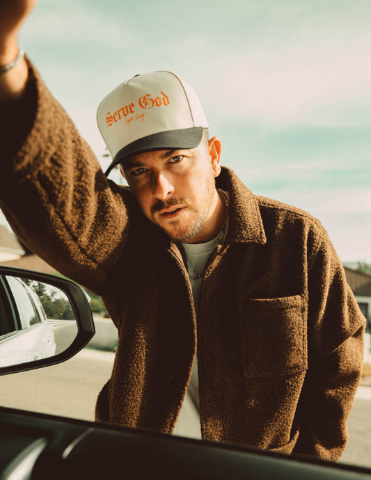 Blaze Orange x Black / Natural Trucker