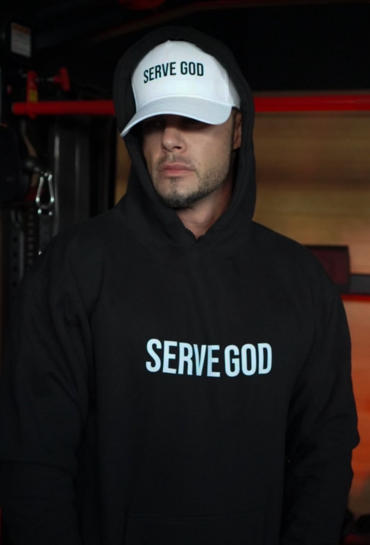 SERVE GOD HOODIE - BLACK