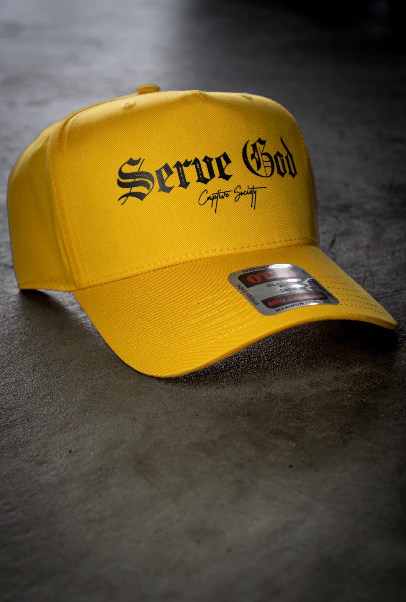Black x Yellow Serve God Trucker (NEW!)
