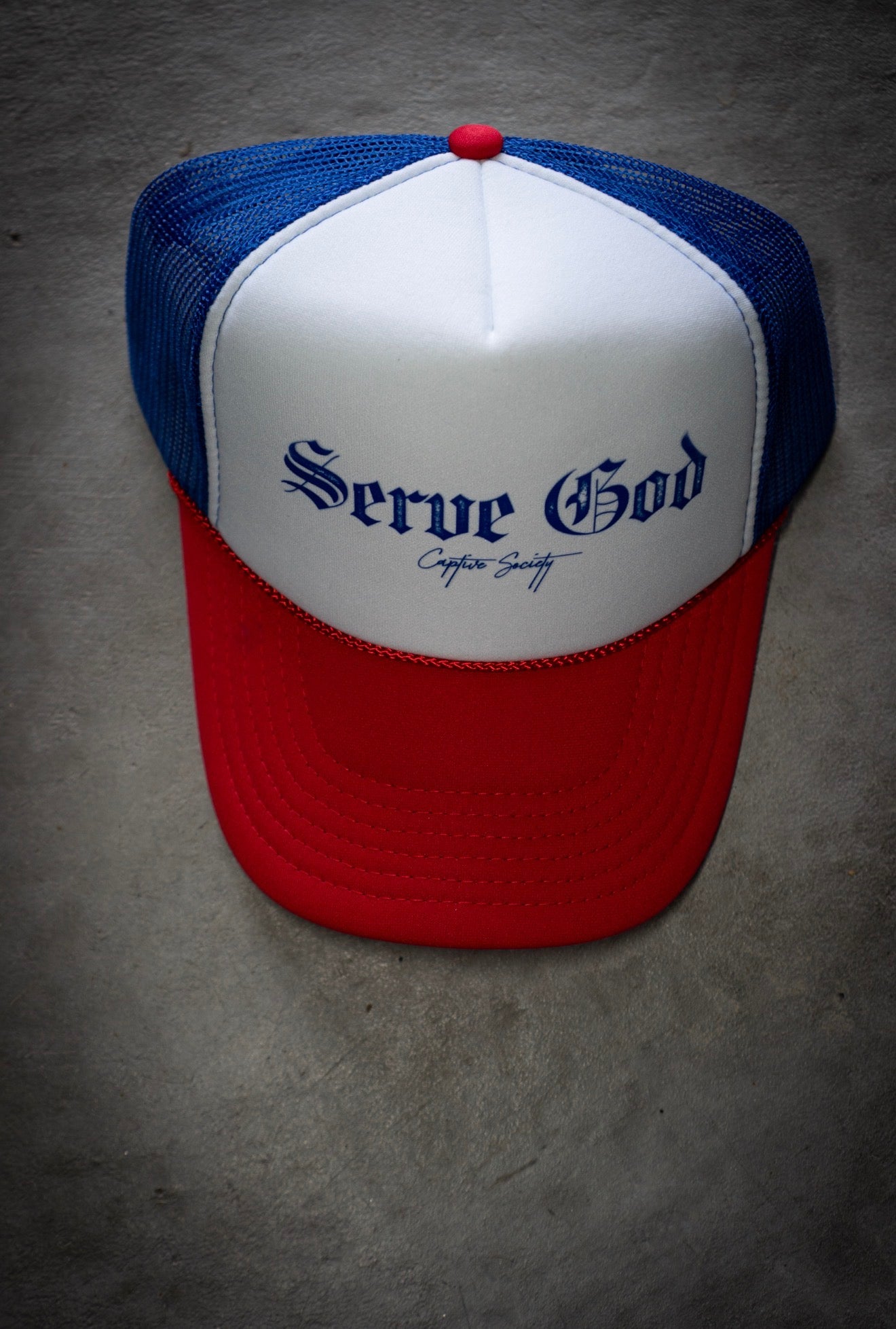 Serve God USA Trucker