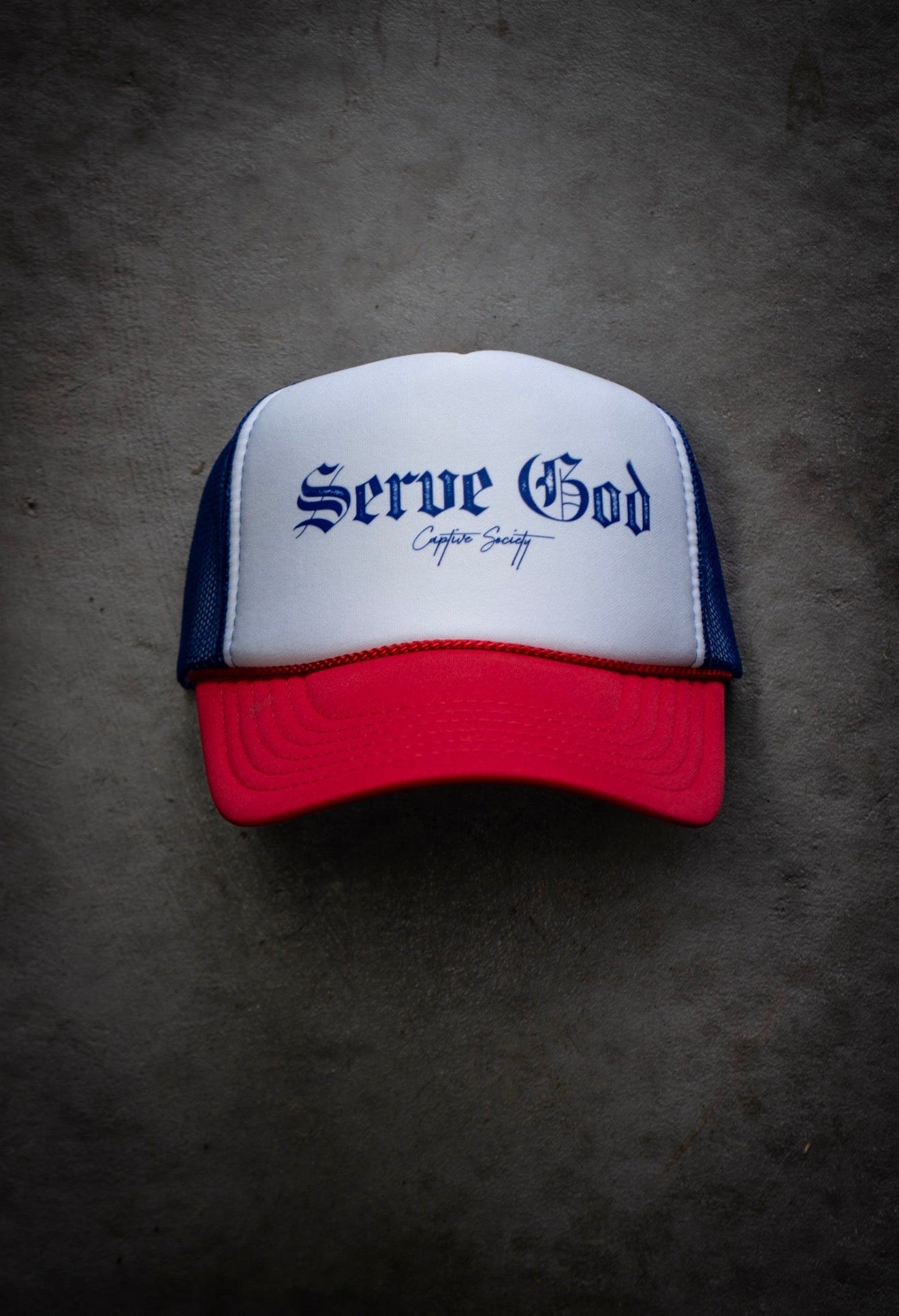 Serve God USA Trucker