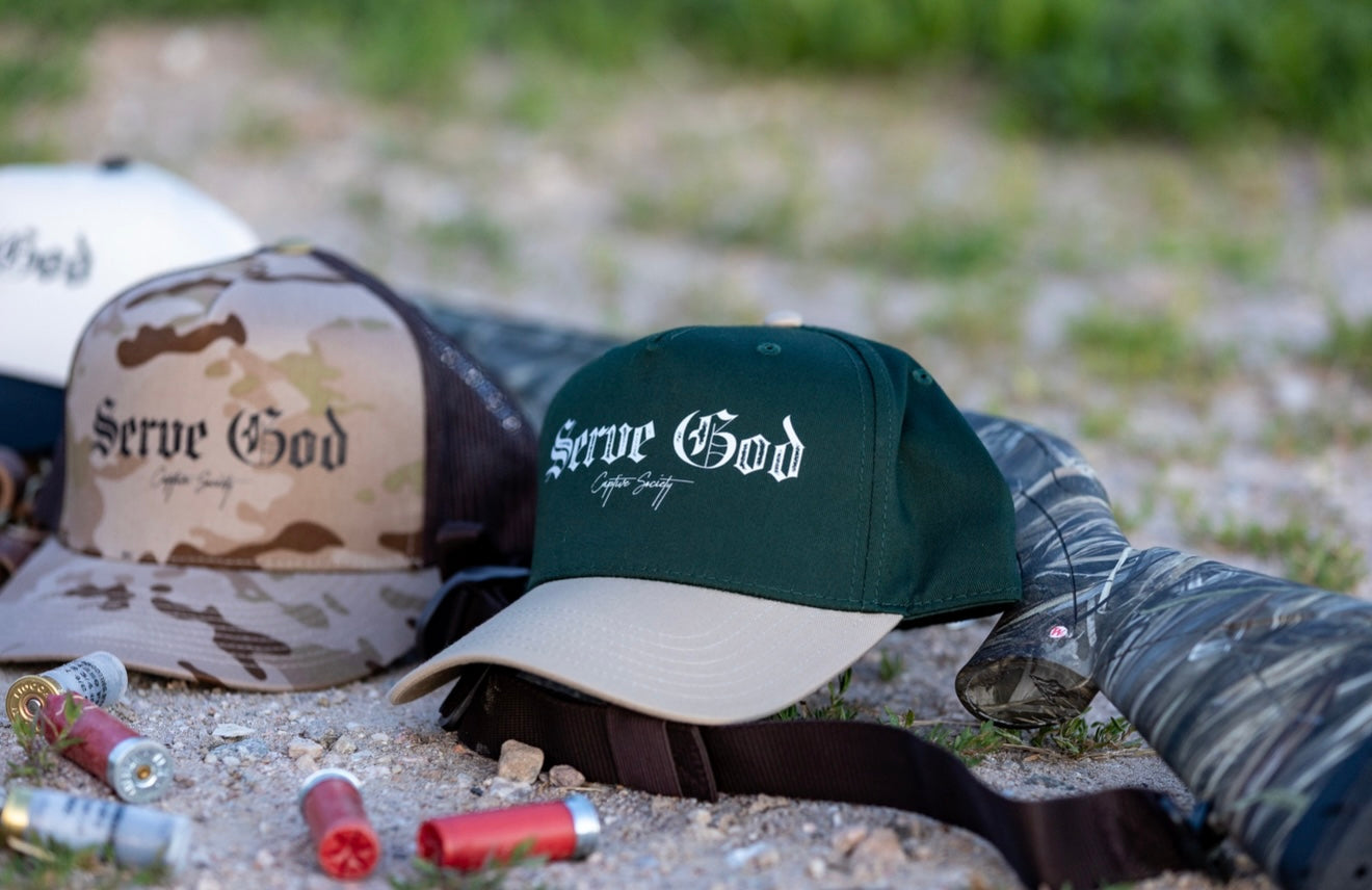 Serve God Cap - Evergreen