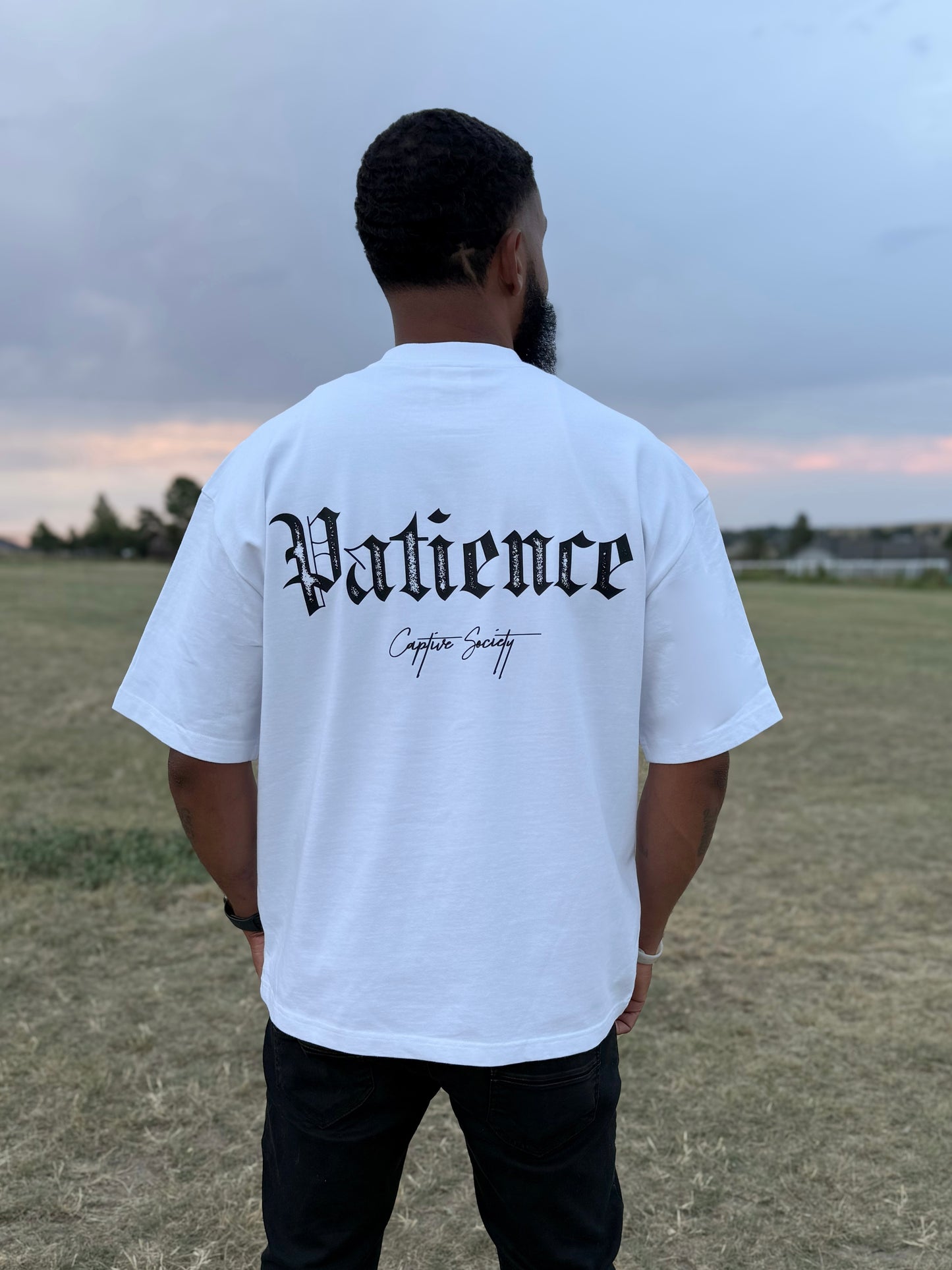 Patience Oversized Tee - White