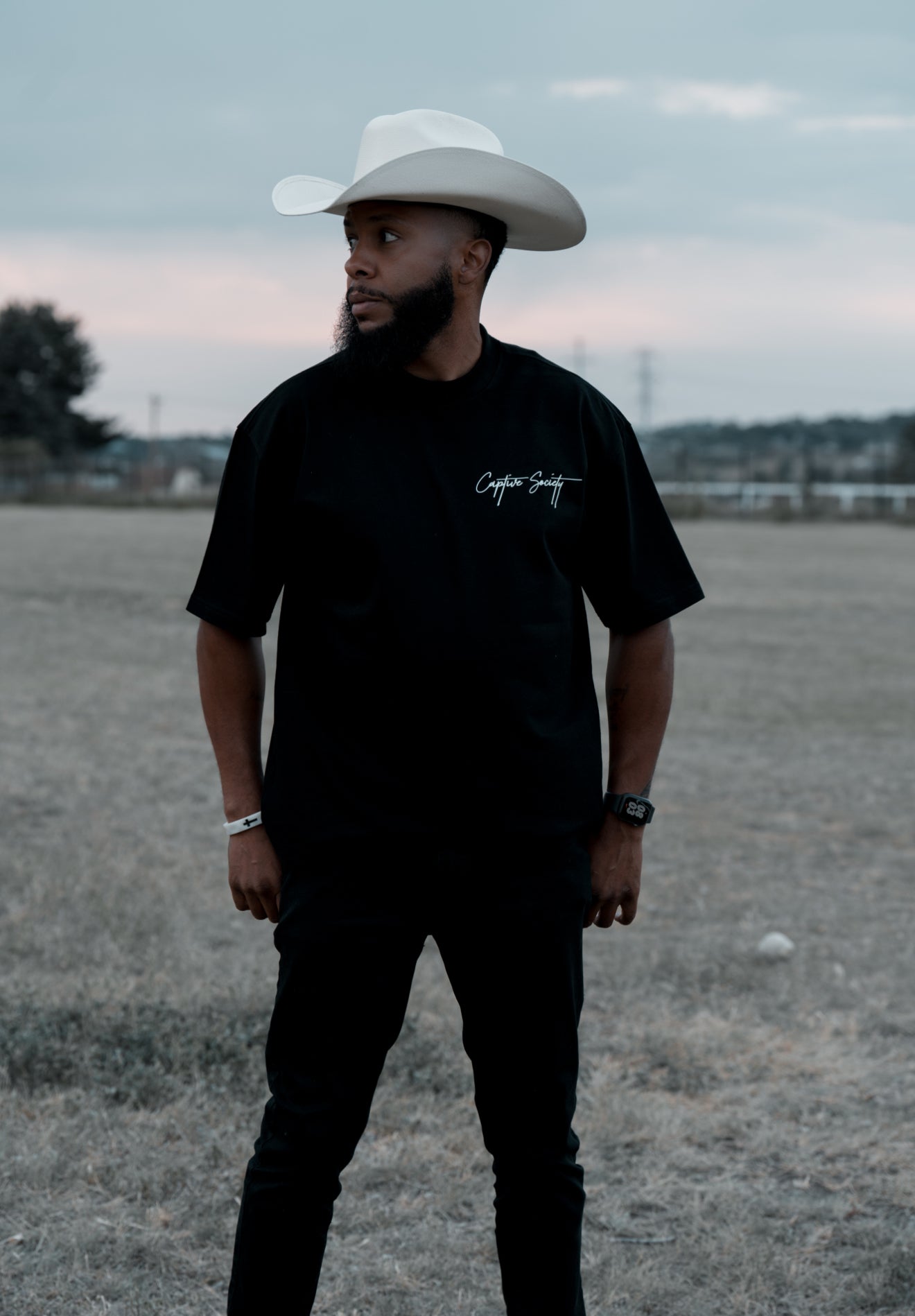 Patience Oversized Tee - Black