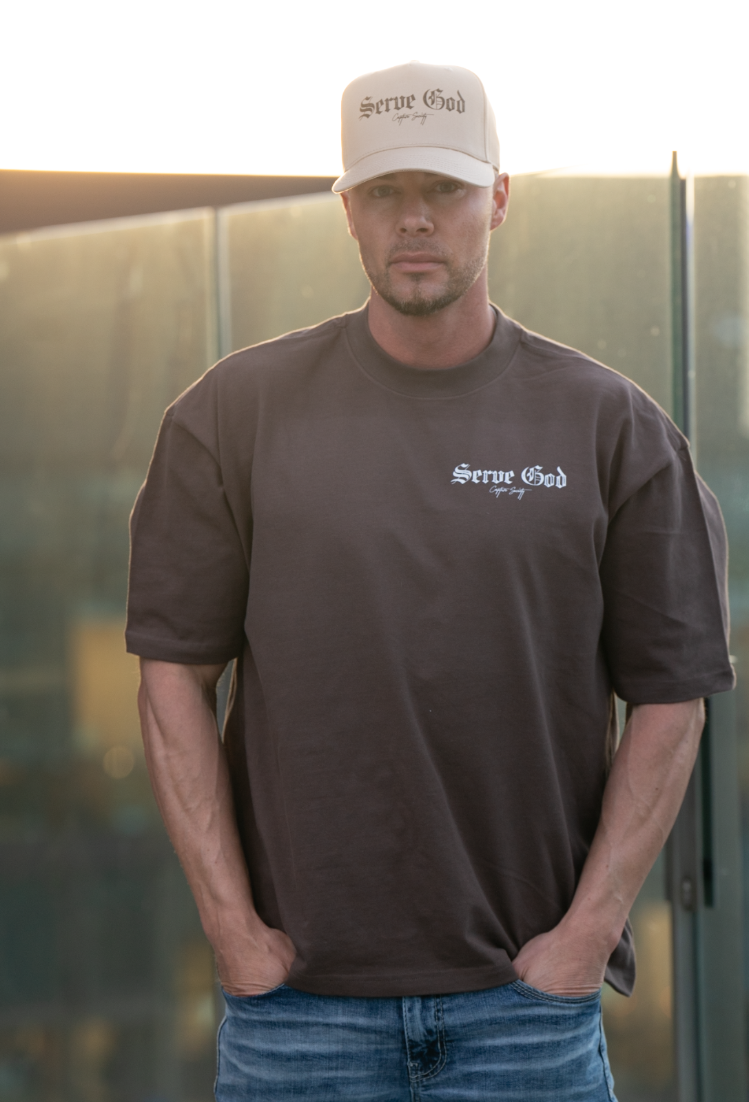 Serve God  Hat - Khaki