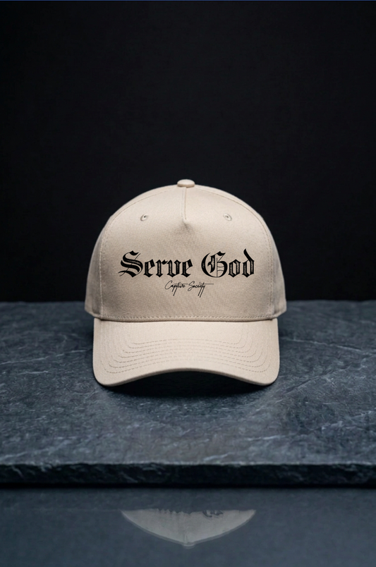 DESERT TAN SERVE GOD HAT